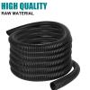 Closed 2pcs 5.2mmx7.2mm Inch Flexible Electrical Tubing-16.4ft Cord Protector Electric Wires Covers, Automotive Wire Flexible Conduit, Plastic Wire Cover with Cable Zip Tie. view 4