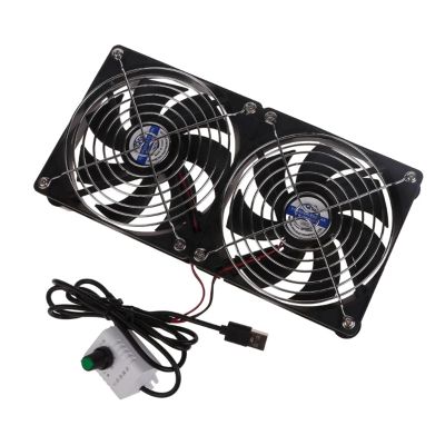 5v Chassis Cooling Fan USB Router Broadband Set Top Box External Mute (Color : 24cm)