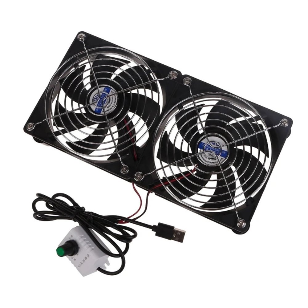 5v Chassis Cooling Fan USB Router Broadband Set Top Box External Mute (Color : 24cm)