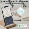Bluetooth Tracker, Key Finder Trackers, Item Finder Works with Apple Find My (iOS only), Replaceable Battery, Privacy Protection, Lost Mode, Item Locator for Keys, Bags, Luggage and More(2 Pack) (2) view 2