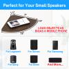 Corner Speaker Shelf for Small Speaker Wall Mount, Wooden Floating Speaker Shelf for Samsung, Sony, Bose, JBL, LG Speaker Wall Mount - Corner Speaker Mount for Most of Satellite Speakers, Set of 2 view 2