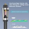 EMK 90 Degree Optical Cable 360 Degree Free-Rotating Fiber Optic Cable Toslink Male to Male Cable for Home Theater, Soundbar, Gaming Console, Speaker(26FT/8M) view 4