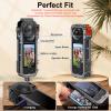 AMAZEAR Metal Protective Case for Insta360 X4 Accessories, Upgraded Insta 360 X4 Quick-Release Aluminum Cage Stronger Construction Multifunction Utility Frame with Silicone Lens Guard Cap view 3