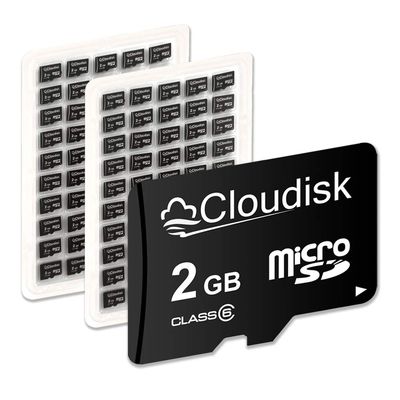 Cloudisk Pack of 100 Micro SD Card 2GB Flash Memory Card C6 (2GB)