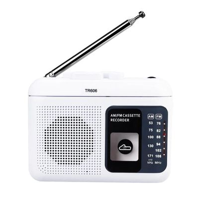 GDBGJPKM Radio FM AM Radio Cassette Playback Portable Radios FM AM Recording 3.5mm Earphone MIC Jack 2 Power Supply Method