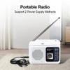 GDBGJPKM Radio FM AM Radio Cassette Playback Portable Radios FM AM Recording 3.5mm Earphone MIC Jack 2 Power Supply Method view 2