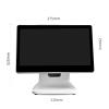 15 Inch Touch Screen POS Cash Register POS System, N2930 CPU, 4 GB RAM, 64 G SSD, Windows 10 for Small Business, Pharmacy (Color : White, Size : 110V) view 2