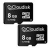Cloudisk Pack of 2 Micro SD Card 8GB Flash Memory Card Micro SDHC with SD Adapter, C10, A1, U1 (8 GB) view 1