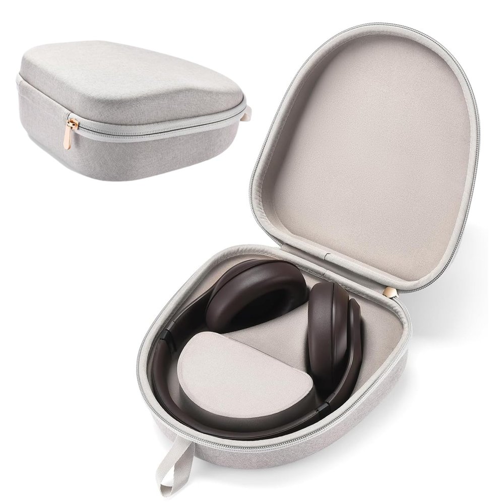 CBDYWVR Headphone case Compatible for Beats Studio Pro/for Beats Studio 3/ for Beats Solo 3 / for Beats Solo 2 / Beats Solo Pro On-Ear Headphones and More Bluetooth Wireless Headphones (Light Grey)