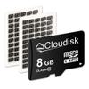 Cloudisk Pack of 100 Micro SD Card 8GB Flash Memory Card Micro SDHC C10 A1 U1 (8GB) view 1