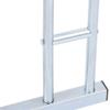 vidaXL Bicycle Stand for 4 Bikes Floor, Bicycle Bike Stand, Bike Floor Stand for Garage Warehouse School, Freestanding Galvanized Steel view 3
