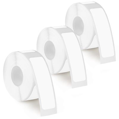 3Rolls D30 Label Tape, 480PCS 12 x 40mm(0.47"x1.57") Phomemo Labels, Thermal Paper Self-Adhesive Waterproof Phomemo D30 Labels Compatible with D30 Portable Label Printer 160 pcs/roll(White)