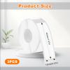 3Rolls D30 Label Tape, 480PCS 12 x 40mm(0.47"x1.57") Phomemo Labels, Thermal Paper Self-Adhesive Waterproof Phomemo D30 Labels Compatible with D30 Portable Label Printer 160 pcs/roll(White) view 2