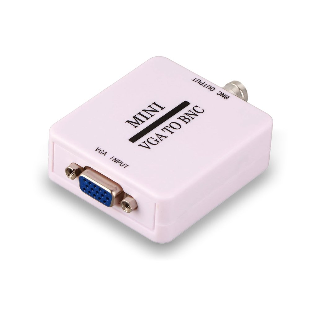 flexman VGA to BNC Converter, Portable Mini HD 1920 X 1080 USB Video Converter for Home Audio and Video Equipment, HDTV Monitors, TVs, Computers