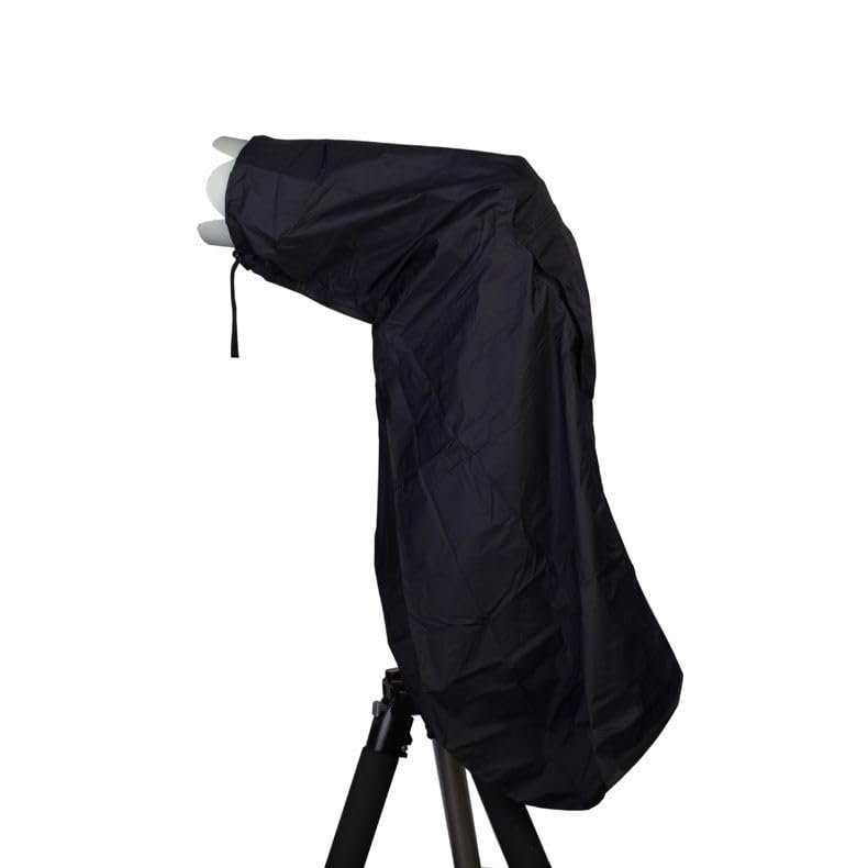 BOYIYUEQI Waterproof Camera Raincoat Nylon Transparent TPU Camera Rain Cover Dustproof Protector for DSLR Camera for Canon/Nikon/Sony (black)