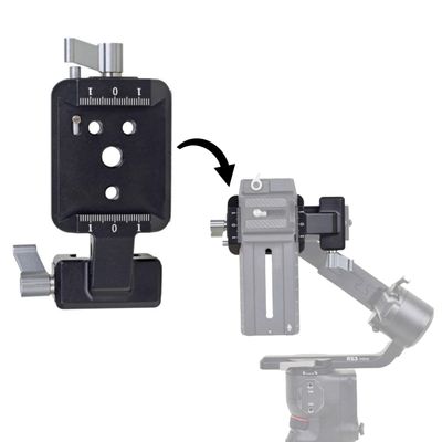 GetZget Vertical Clapper Board Compatible with DJI Ronin RS 3, RS3 Pro, RS2, RSC 2 Gimbal - DSLR Camera Mount Accessories for Vertical Shooting Compatibility
