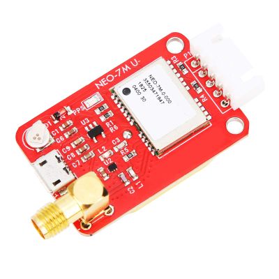 Garosa NEO-7M USB GPS Module with Ceramic Antenna SMA Head Flash Memory for NMEA GPS Standard Serial Communication Satellite Positioning System