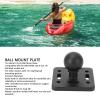 SPYMINNPOO Aluminum Alloy 1in Ball Mount Base Plate, Compatible with AMPS Hole, B Size 1in Ball Dual Socket Arm, Ideal for Boats, Kayaks, Trucks view 2