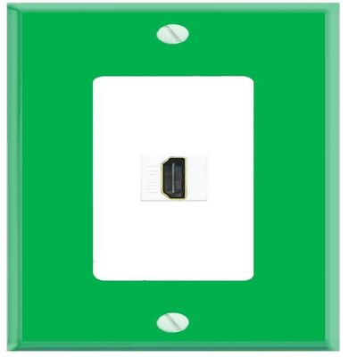 RiteAV HDMI Wall Plate [Green-White]