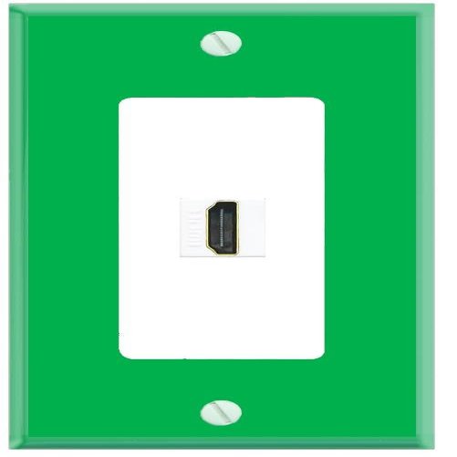 RiteAV HDMI Wall Plate [Green-White]