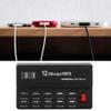 12 Port USB Charger with Smart Chip Fast Charging Power Strip for Charging, Suitable for Daily Life, Business Office (US Plug) view 2