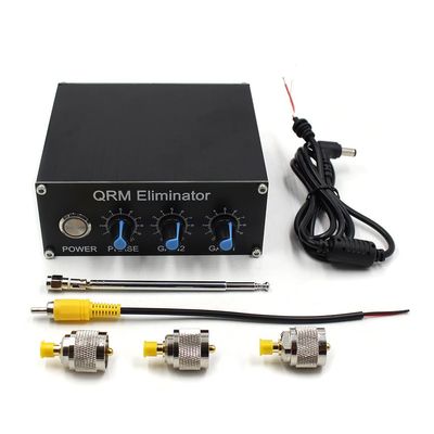 QRM Eliminator X Phase HF Bands 1.8MHz30MHz with Adjustable Built in PTT Control, Aluminum Alloy Canceller for Wide Compatibility