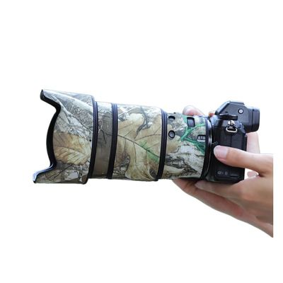 CHASING BIRDS Lens Camouflage Waterproof Coat for Nikon Z 50mm F/1.2 S Rainproof Lens Protective Cover (Yellow Tree Camouflage, with 1.4X TC)