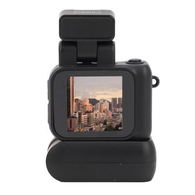Diyeeni UHD 4k Video Camera Camcorder Small, 2 inch Touchscreen, 512G SD Card Support, Vlog Camera Camcorder with Video Light, Wide Angle Lens (Black)