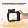 Diyeeni UHD 4k Video Camera Camcorder Small, 2 inch Touchscreen, 512G SD Card Support, Vlog Camera Camcorder with Video Light, Wide Angle Lens (Black) view 2
