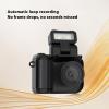 Diyeeni UHD 4k Video Camera Camcorder Small, 2 inch Touchscreen, 512G SD Card Support, Vlog Camera Camcorder with Video Light, Wide Angle Lens (Black) view 3