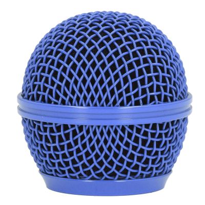 Microphone Head Replace, Mic Grille for SM58S, SM58LC, , BETA58A, M30, SV100, UT2, PGX24 SLX4, Steel Mesh Replacement Heads with Inner Foam (Blue)