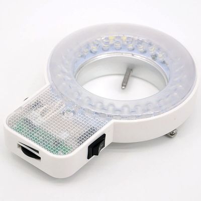 JOEBO Microscope Kit 56PCS Can Control LED Light White Ring Microscope Illumination Metal Adaptor 9000K Microscope Lens Adapters