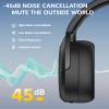 Edifier W830NB Wireless Over Ear Headphones with -45dB Active Noise Cancelling, 94H Playtime, LDAC Hi-Res Sound, Spatial Audio, Fast Charging, Multipoint Connection, Bluetooth V5.4 - Black view 3