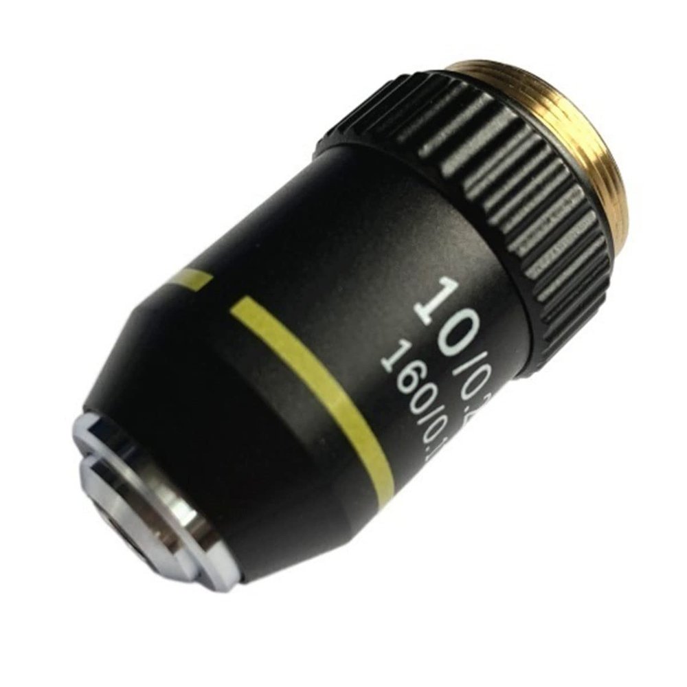 JOEBO Microscope Kit Biological Microscopes Lens 4X 10X 20X 40X 60X 100X(Oil) Achromatic Objective Lens Microscope Lens Adapters (Size : 10X)