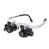 JOEBO Microscope Kit 2LED Head-Mounted Magnifier Illuminating Microscope Headband LED Lamp Microscope Lens Adapters view 1