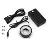 JOEBO Microscope Kit Microscope Top LED Ring Light Source Industrial Camera CCD Vision Light Source Inner Diameter 50 mm 96 LED Adjustable Brightness Microscope Lens Adapters (Color : Blue) view 2