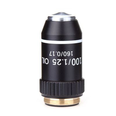 JOEBO Microscope Kit Biological Microscopes Lens 4X 10X 20X 40X 60X 100X(Oil) Achromatic Objective Lens Microscope Lens Adapters (Size : 100X)