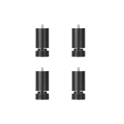 , Pack of 4 Adjustable Aluminum Alloy furniture furniture legss,M10-1.5mm Threaded Sofa furniture furniture legss Coffee Table furniture furniture legss,for Desk Bed Washing Machine,Black,25cm ( Color
