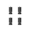 , Pack of 4 Adjustable Aluminum Alloy furniture furniture legss,M10-1.5mm Threaded Sofa furniture furniture legss Coffee Table furniture furniture legss,for Desk Bed Washing Machine,Black,25cm ( Color view 1
