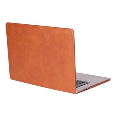 BLACKBROOK Premium Full Grain Leather Hardshell Case for Apple MacBook Air 15.3", Butler Top and Bottom Leather Shells for Protection (TAN, MacBook Air 15.3")
