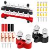 Aienxn 12V Bus Bar 6 x 1/4" (M6) Terminal Studs and 5/16" (M8) Dual Studs view 1