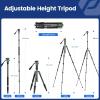 Fotopro 59" Carbon Fiber Travel Tripod, Compact Video Tripods with Fluid Head, Detachable Monopod with Arca-Swiss Quick Release Plate and Bag, Camera Tripod Load up to 8KG/17.63lbs, Green view 4