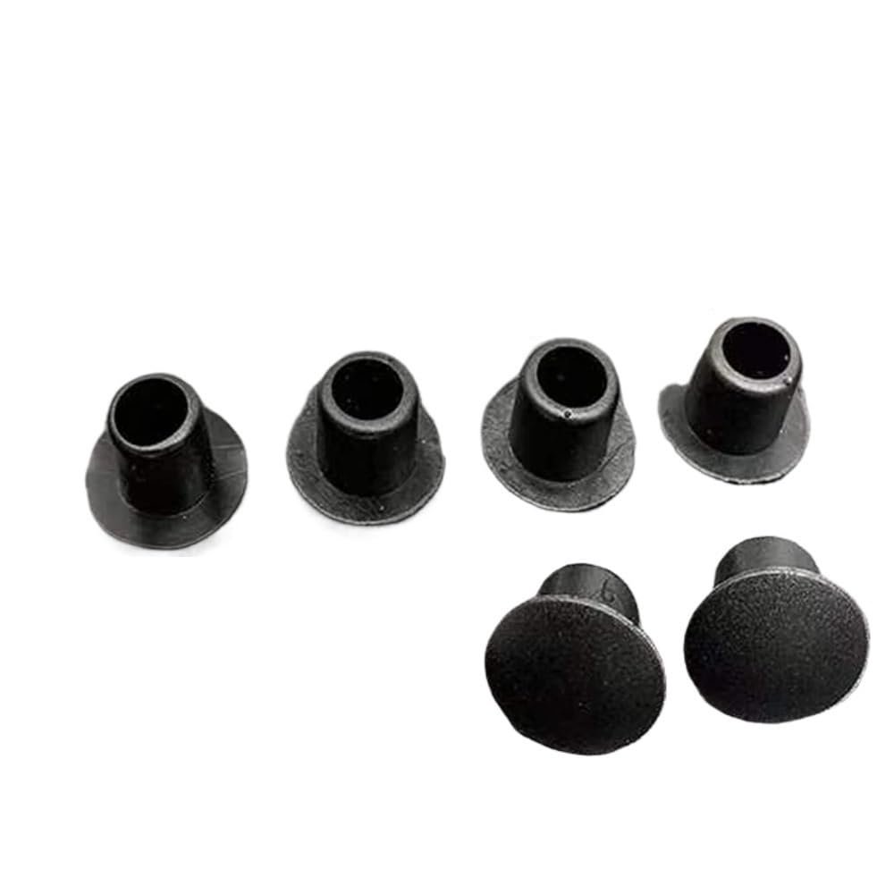 Cosyhat XLJP 5/10/20Pcs PVC Soft Rubber Hole Plug 9mm /10mm/11mm White/Black Dust Waterproof Cap Round Pipe Sealing Plugs Hardware Screw Covers (Color : Black, Size : 9mm(5pcs))
