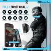 HuBeiChuangXiang Motorcycle Bluetooth 5.4 Headset with LCD Screen,Motorcycle Helmet Speakers with 2 Mic,3D Stereo Sound,48h Music&FM,Noise Reduction and Waterproof Headset for Helmet Accessories view 2