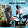 HuBeiChuangXiang Motorcycle Bluetooth 5.4 Headset with LCD Screen,Motorcycle Helmet Speakers with 2 Mic,3D Stereo Sound,48h Music&FM,Noise Reduction and Waterproof Headset for Helmet Accessories view 3