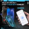 HuBeiChuangXiang Motorcycle Bluetooth 5.4 Headset with LCD Screen,Motorcycle Helmet Speakers with 2 Mic,3D Stereo Sound,48h Music&FM,Noise Reduction and Waterproof Headset for Helmet Accessories view 4