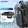 Fotopro 59" Carbon Fiber Travel Tripod, Compact Video Tripods with Fluid Head, Detachable Monopod with Quick Release Plate and Bag, Camera Tripod Load up to 8KG/17.63lbs view 3