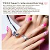 CNBRO Smart Rings for Men Health Ring Blood Pressure Heart Rate Monitor Sleep Monitor Fitness Tracker for Women Gesture Control Photography Step Counter Compatible with iOS Android view 2