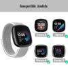 10 Packs Nylon Band Compatible with Fitbit Versa 3/Fitbit Versa 4/Fitbit Sense 2/Fitbit Sense for Women Men, Adjustable Sport Stretchy Braided Solo Loop Strap for Fitbit Versa 3/4 view 3