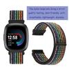 10 Packs Nylon Band Compatible with Fitbit Versa 3/Fitbit Versa 4/Fitbit Sense 2/Fitbit Sense for Women Men, Adjustable Sport Stretchy Braided Solo Loop Strap for Fitbit Versa 3/4 view 4